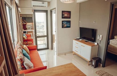 Batam Apartment | @Lexio.Stay - Luxury Condominium One Residence (Harris Hotel Batam Centre) with sea View (Singapore) + city View (Romantic)