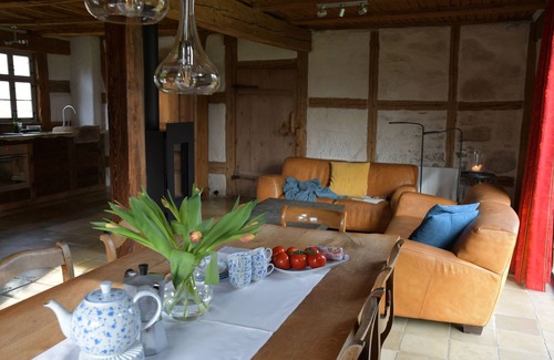 Ickelheim Other | Lichtblick apartment near Bad Windsheim, fireplace, garden, barbecue, panorama screen, massage