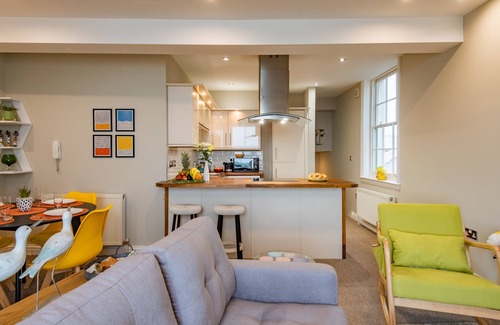 Deal Apartment | Light, bright, and colourful apartment opposite Deal pier