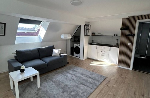 Alt-Muhlburg Apartment | Light-filled top-floor studio in Karlsruhe-Mühlburg - APOLONIAliving