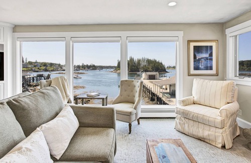 Port Clyde House | Linda's Landing: Village Home With Surrounding Harbor Views And Ocean Beyond