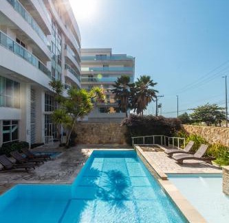 Algodoal Apartment | Lindo Apto, Prédio beira mar com Piscina e Hidro