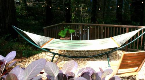 Northwood House | Little Red House Plus! Redwoods! Hot Tub! BBQ Grill! Fast WiFi! Near Golf Course! Dog Friendly!