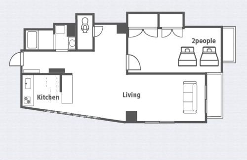 Kobe City Centre Apartment | LN16 LUX 12名可三宮中心地 便利さ抜群 快適luxuryテイストマンション801