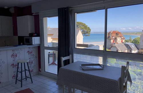 Saint-Cast-le-Guildo Apartment | Located in a quiet residence, pleasant T2 apartment with lovely sea view for 4 people