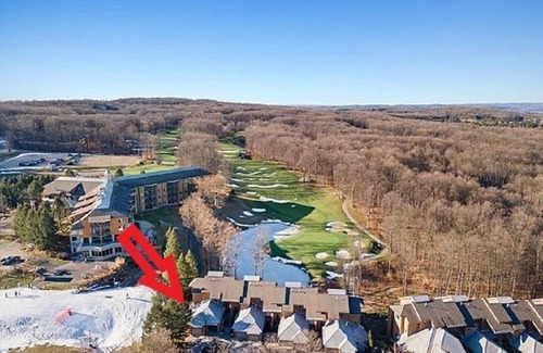 Bellaire Condo | LOCATION LOCATION! Golfers Paradise & ski in/out on the 18th green Cedar River