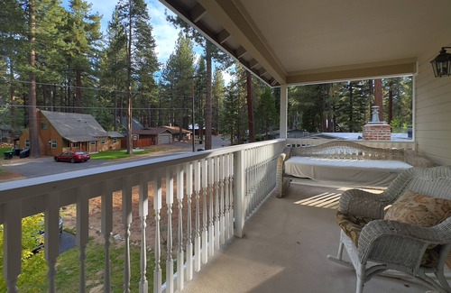 Tahoe Island House | Lodge Royal w/French-Flair: Forested, BBQ