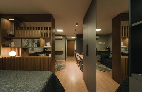 Sao Goncalo Apartment | Loft com garagem no Parque Una