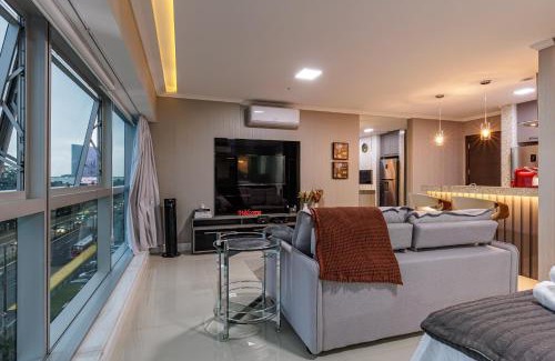 Cristal Apartment | Loft no Shopping Barra Sul
