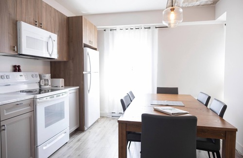 Rouyn-Noranda Apartment | Loft with two beds and a sofa bed on rue Gamble Ouest (Le Central)