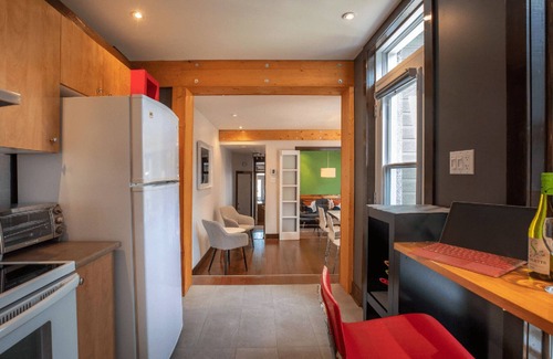 De Lorimier Apartment | LoftJC2 | 1BR Suite +Free Private parking| Lafontaine park