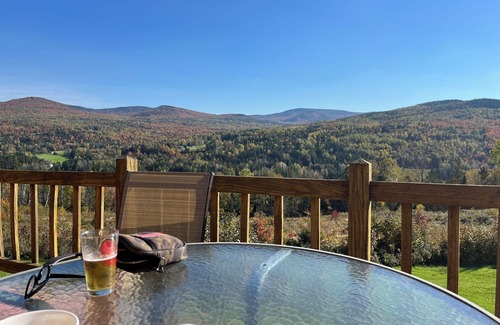 Colebrook Ski Chalet | Log Cabin on 6 acres w/direct ATV trail access, SouthWest Mountain views/sunsets