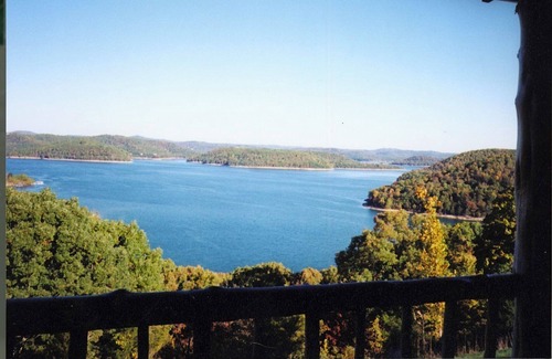 Sylvan Shores Cabin | Log Cabin on Beaver Lake with Boat Dock/Swim Deck/slips