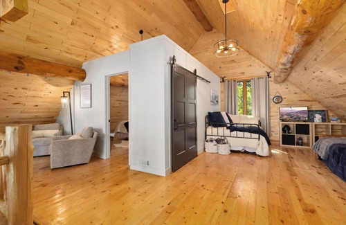 Fort Ripley Township Cabin | Log Cabin on Crow Wing Lake. Sunset views. Minutes from Brainerd.