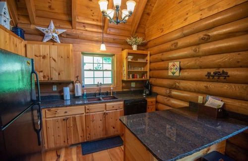 Lansing Cabin | Log Cabin on the New River with Easy Steps in the River + Hot Tub + Fire Pit