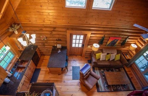 Lansing Cabin | Log Cabin on the New River with Easy Steps in the River + Hot Tub + Fire Pit