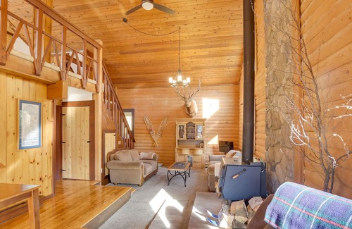 Eagle River Cabin | Log Cabin Rental in Eagle River: Pets Welcome!