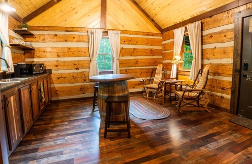 Allegheny Mountains Cabin | Log Cabin w HotTub near Seneca Rocks & Spruce Knob