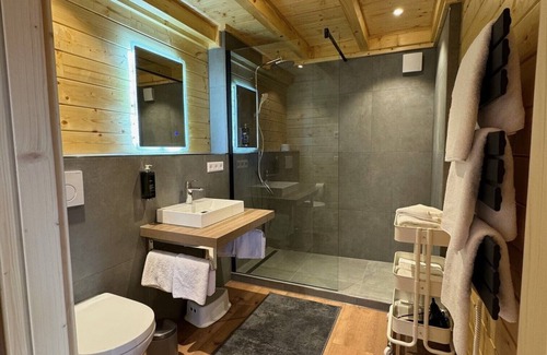Saig Apartment | Log cabin with 70 sqm, 2 bedrooms, 1 living/sleeping area, max. for 6 persons