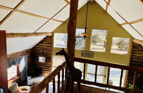 Treece House | Log Home in the woods. privacy, deer, “Little Paradise”you’ll love country