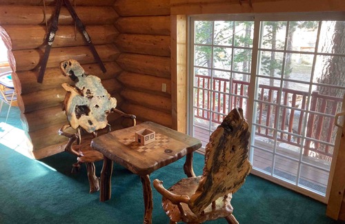 Big Creek House | Log-style home with spacious deck, close to China Peak Mountain