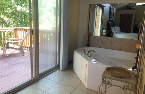 Sciota House | Log Style Villa Great Location JACUZZI! Pool usage 40 yrs. Exp. in vaca rentals.