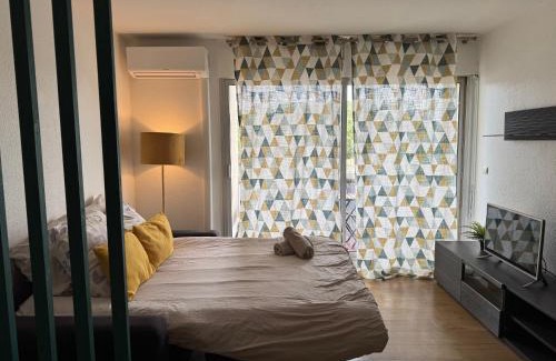 Carnon-Plage Apartment | Logement climatisé balcon plage parc-expo Arena