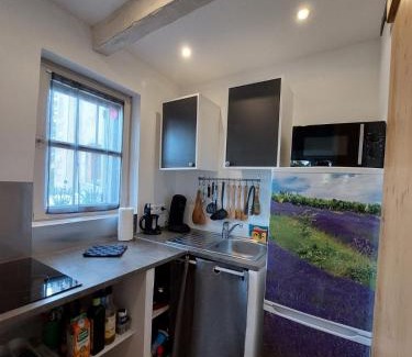 Viens Apartment | Logement d'exception près du Colorado provencal dans une résidence au calme avec piscine offrant une vue imprenable sur le Luberon depuis sa terrasse