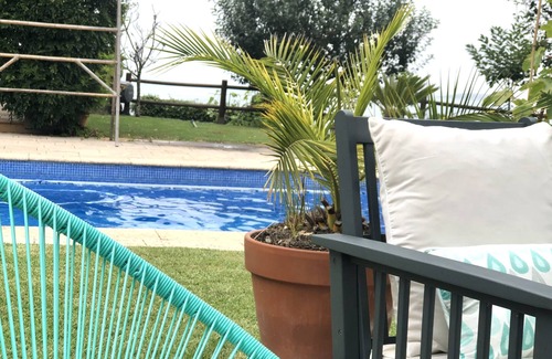 Baiona Cabin | Lomba House. House with pool and sea views in Baiona.