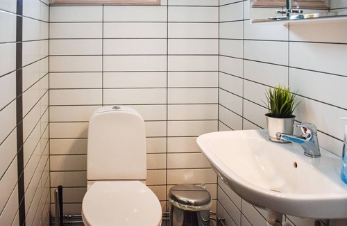 Soderkoping House | Look forward to a lovely vacation in this appealing vacation home with outdoor hot tub.