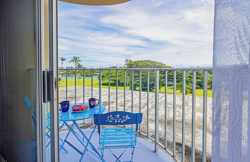 Hilo Condo | LOOK! Studio Condo in Downtown Hilo: Lagoon Views, Pool, AC