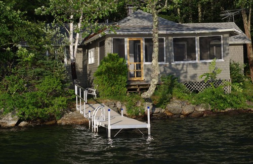 Liberty Cabin | Loon Camp - right on Lake St. George, multi-sleeping areas, canoe included