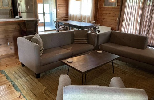 Beaver Shores House | LOREL'S Log Home 3BDR - Lake, Trails, Firepit, Pool Table