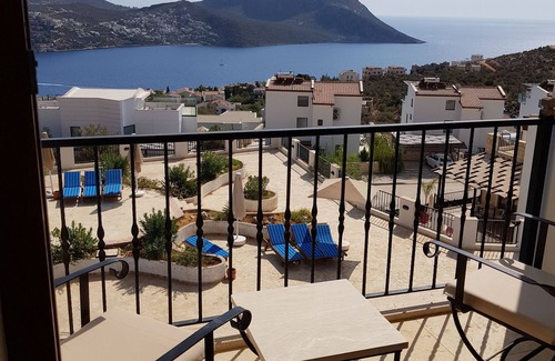 Kalkan Apartment | Lovely 2 bed 2 bath apartment semi private infinity pool and stunning sea views
