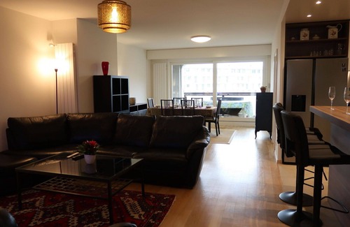Le Bouchet Apartment | Lovely apartment for 6 guests with WIFI, pool, TV, balcony, panoramic view and parking