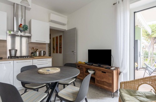 Santo Stefano al Mare Apartment | Lovely apartment for 4 people with A/C, TV, balcony and pets allowed