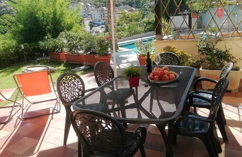 Cefalu Apartment | Lovely apartment in villa with pool, and panoramic sea views.