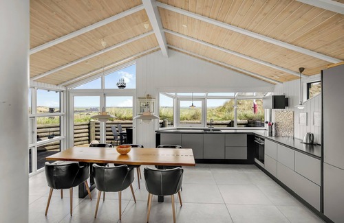 Houvig Strand Cottage | Lovely holiday home with outdoor spa and outdoor sauna located with a unique view in Houvig 1034