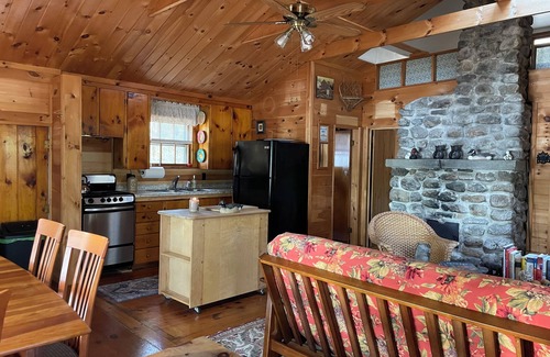 Oxford Cabin | Lovely, Lake Front 2-Bedroom Cabin with Porch and Dock on Saturday Pond