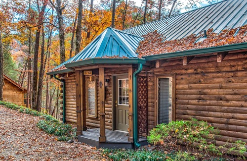 Townsend Cabin | Lovely riverfront home w/water views from balcony, WiFi, firepit, gas fireplace