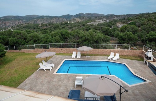 Milatos Villa | Lucy Lux Villa, – Ferienhaus mit Meerblick