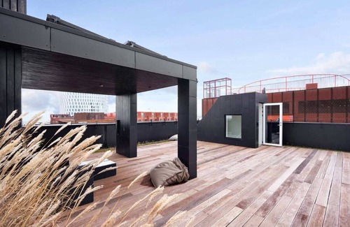 Copenhagen Apartment | Luxe Doublex w water view & private terasse