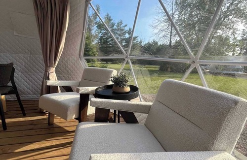 Miller Lake House | Luxe King GeoDome Tobermory Glamping West