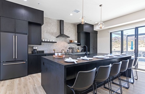Panorama Heights House | Luxe Modern Escape w/Pool, HotTub, Firepit, Desert View | Obsidian by AvantStay