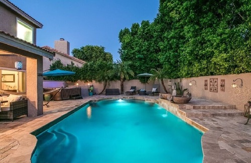 Paradise Park Vista House | Luxe Scottsdale Home w/Pool, Spa, & Tesla Charger!