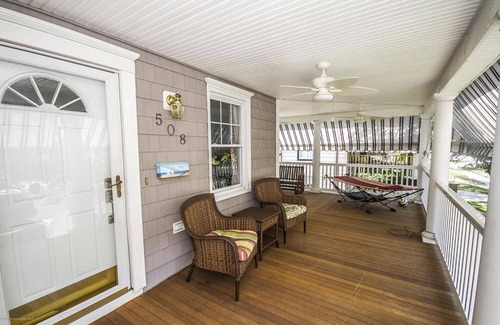 Belmar House | Luxurious House with Pool and Porch, walking to main street, train and beach.