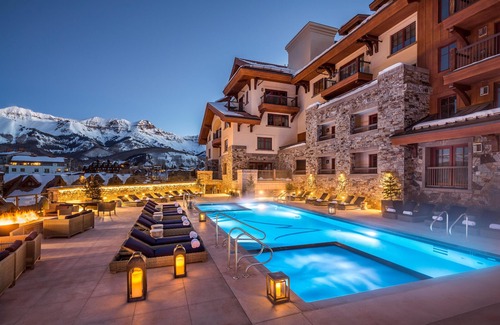 Mountain Village Resort | Luxurious Mountain View Suite w/Gas Fireplace, Private Balcony, & Full Kitchen