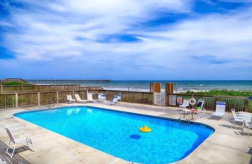 North Topsail Beach House | Luxurious Oceanside w/pool, elevator, 6 BR, steps from the sand and surf