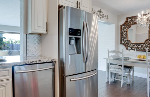 Deerfield Beach House | Luxurious private home with heated pool & spa . Five min to beach