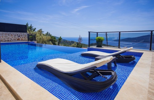 Kalkan Villa | Luxurious Three Bedroom Villa with Large Infinity Pool and Panoramic Sea Views